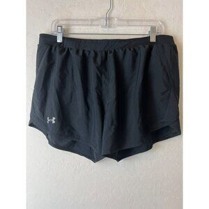 Under Armour Black XL Women Heatgear Lined Shorts Athletic Wear